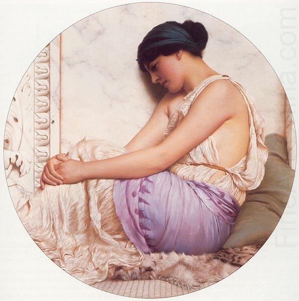 John William Godward A Grecian Girl china oil painting image